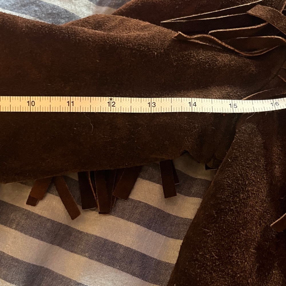 Brown Suede Fringe Jacket - Picture 7 of 13